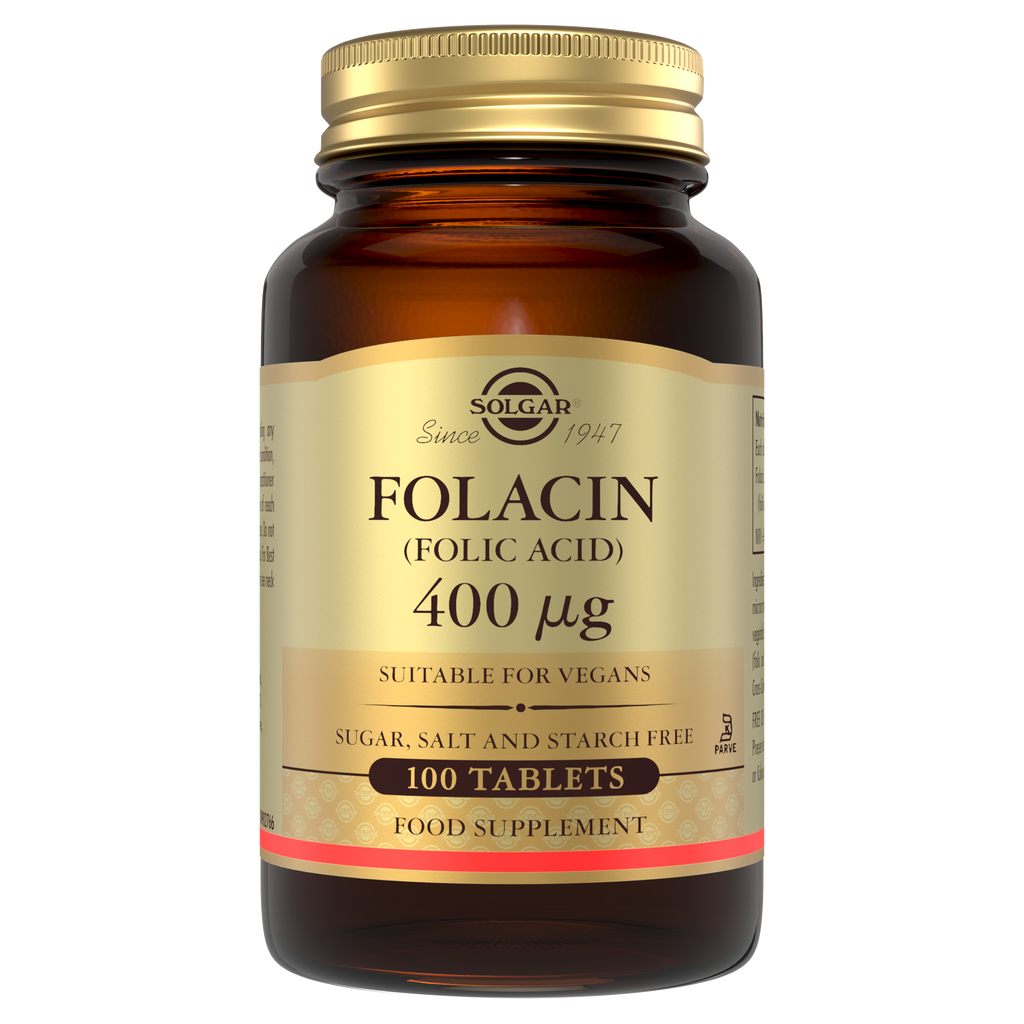 Solgar Folacin (Folic Acid) 400 mcg Tablets