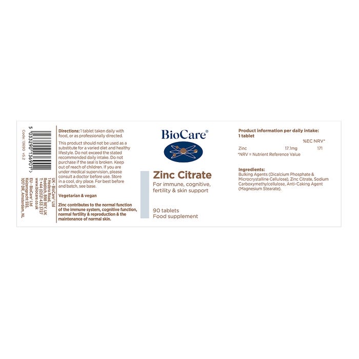 Biocare Zinc Citrate