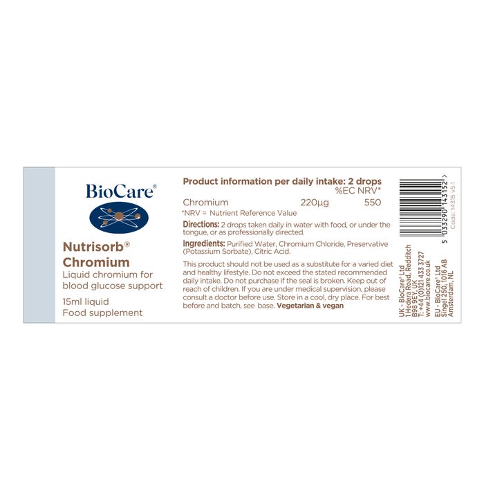 Biocare Nutrisorb®  Chromium 15ml
