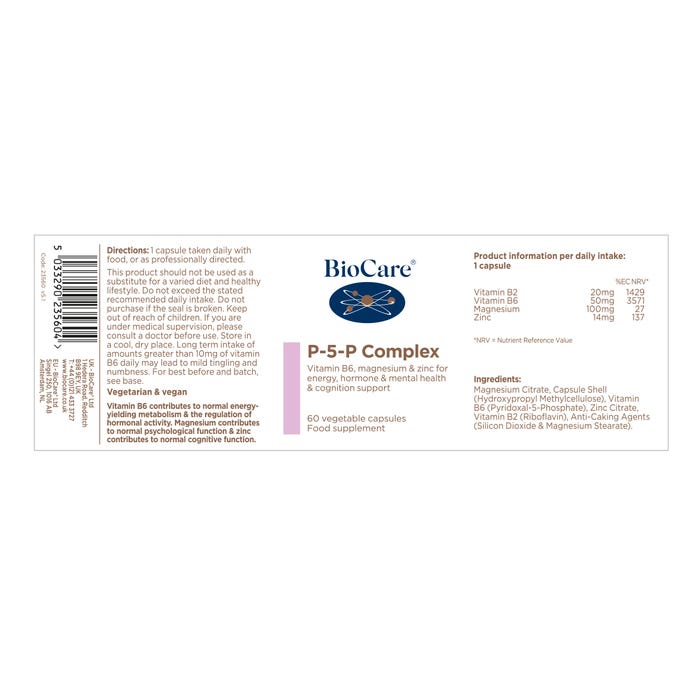 Biocare P-5-P Complex 60 Capsules