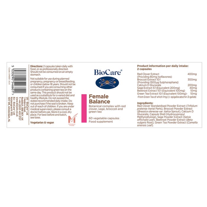 Biocare Female Balance 60 Capsules