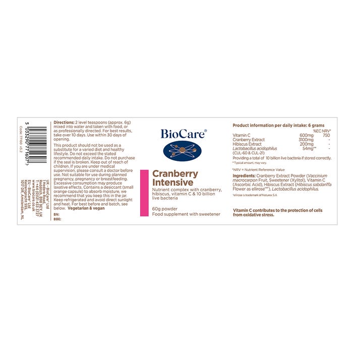 Biocare Cranberry Intensive 60g