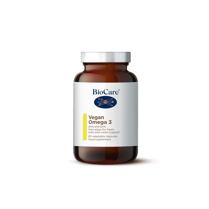Biocare Vegan Omega 3 (Algal DHA & EPA) 60 Capsules