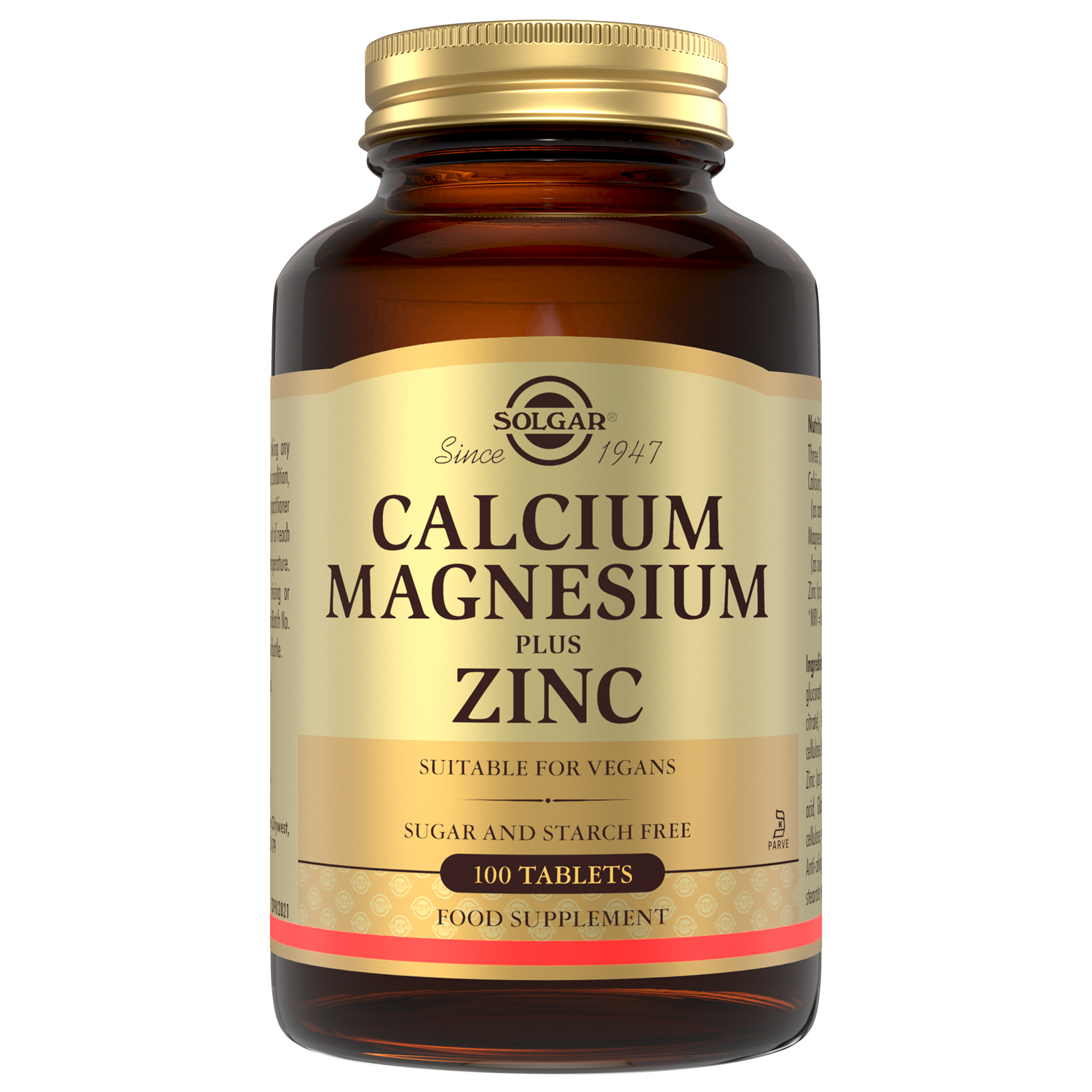 Solgar Calcium Magnesium Plus Zinc Tablets