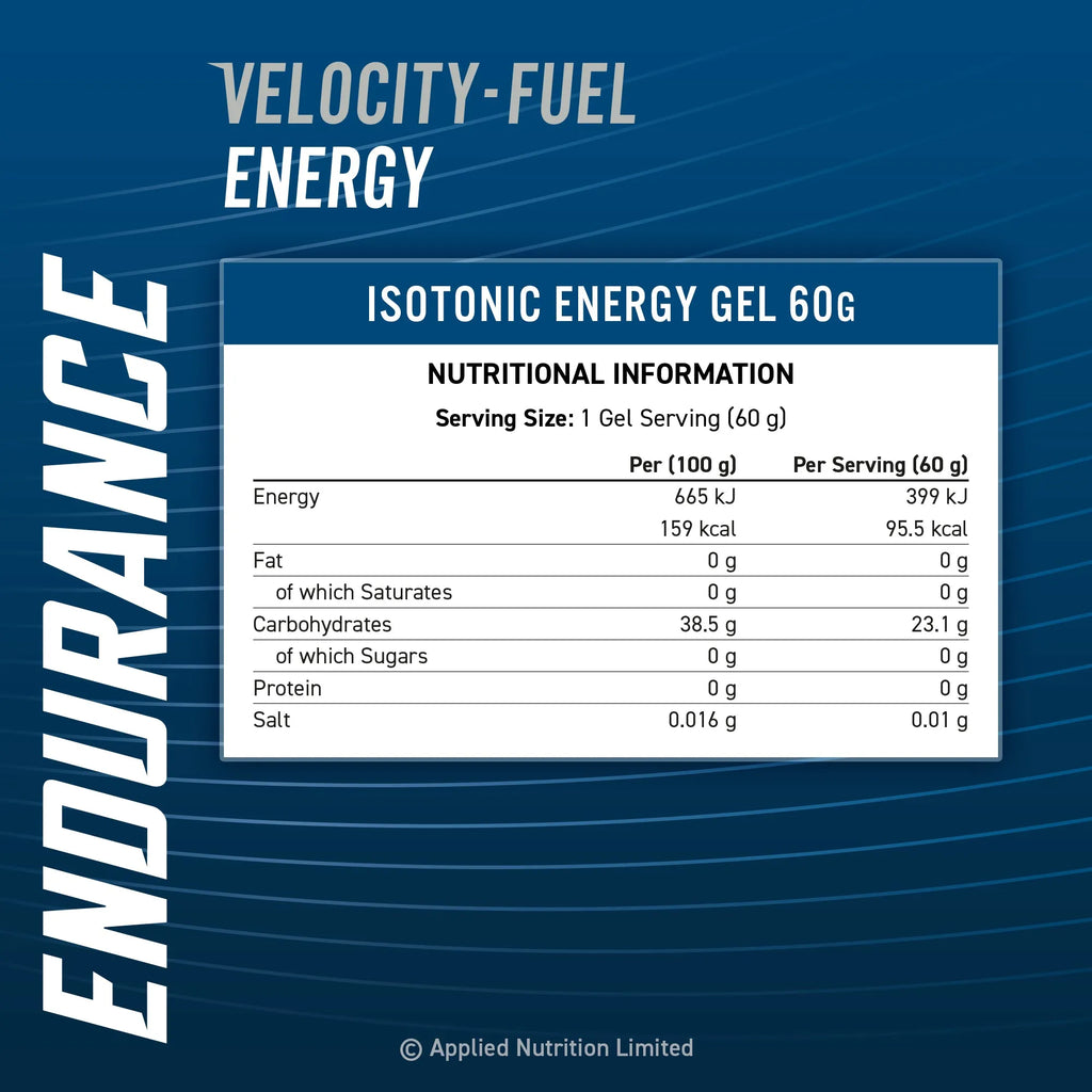 Applied Nutrition Isotonic Energy Gels Variety Pack (Box of 6 Gels)