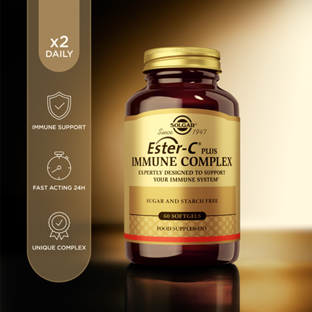 Solgar Ester-C Plus Immune Complex Softgels - Pack of 60