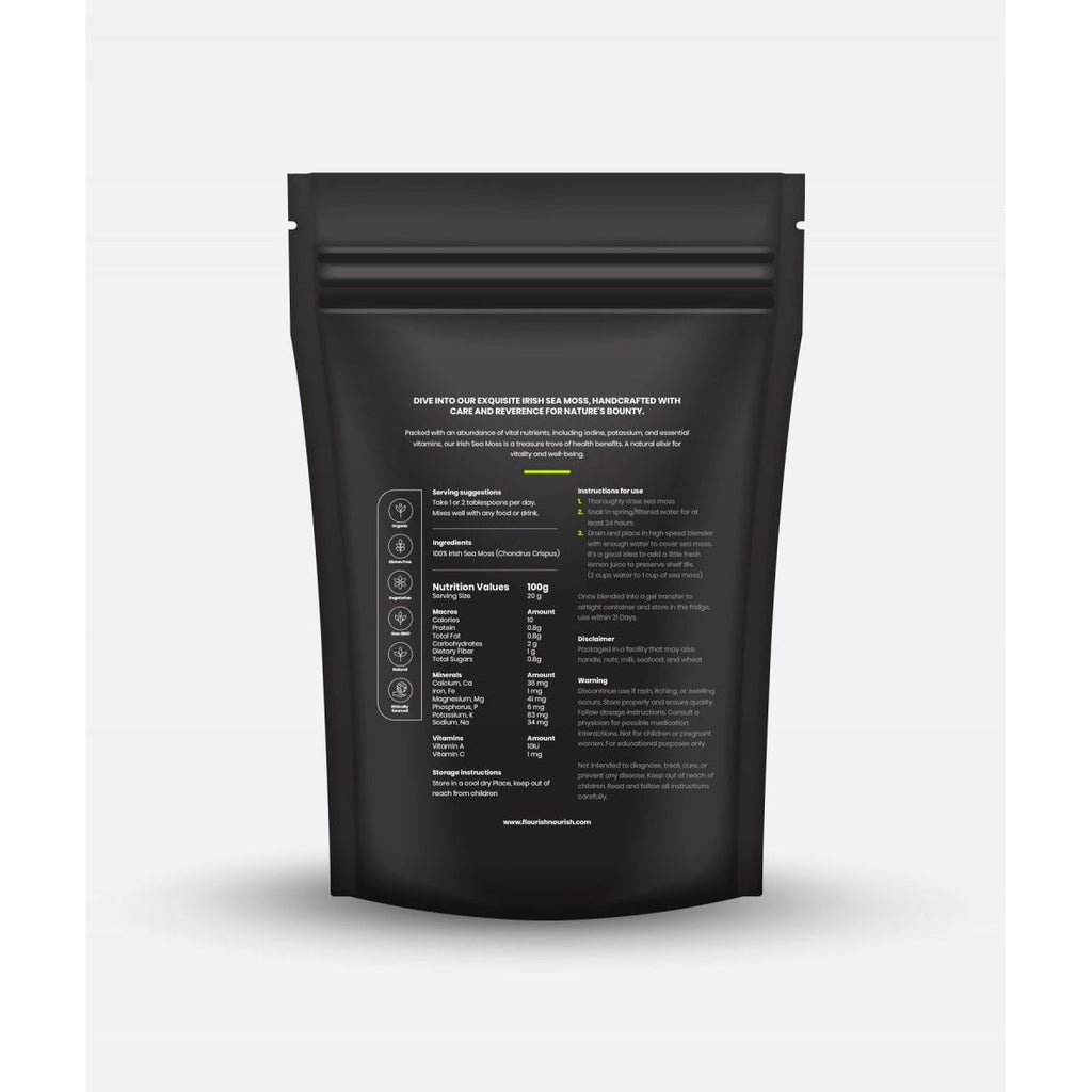 Flourish Nourish Dried Sea Moss 150g