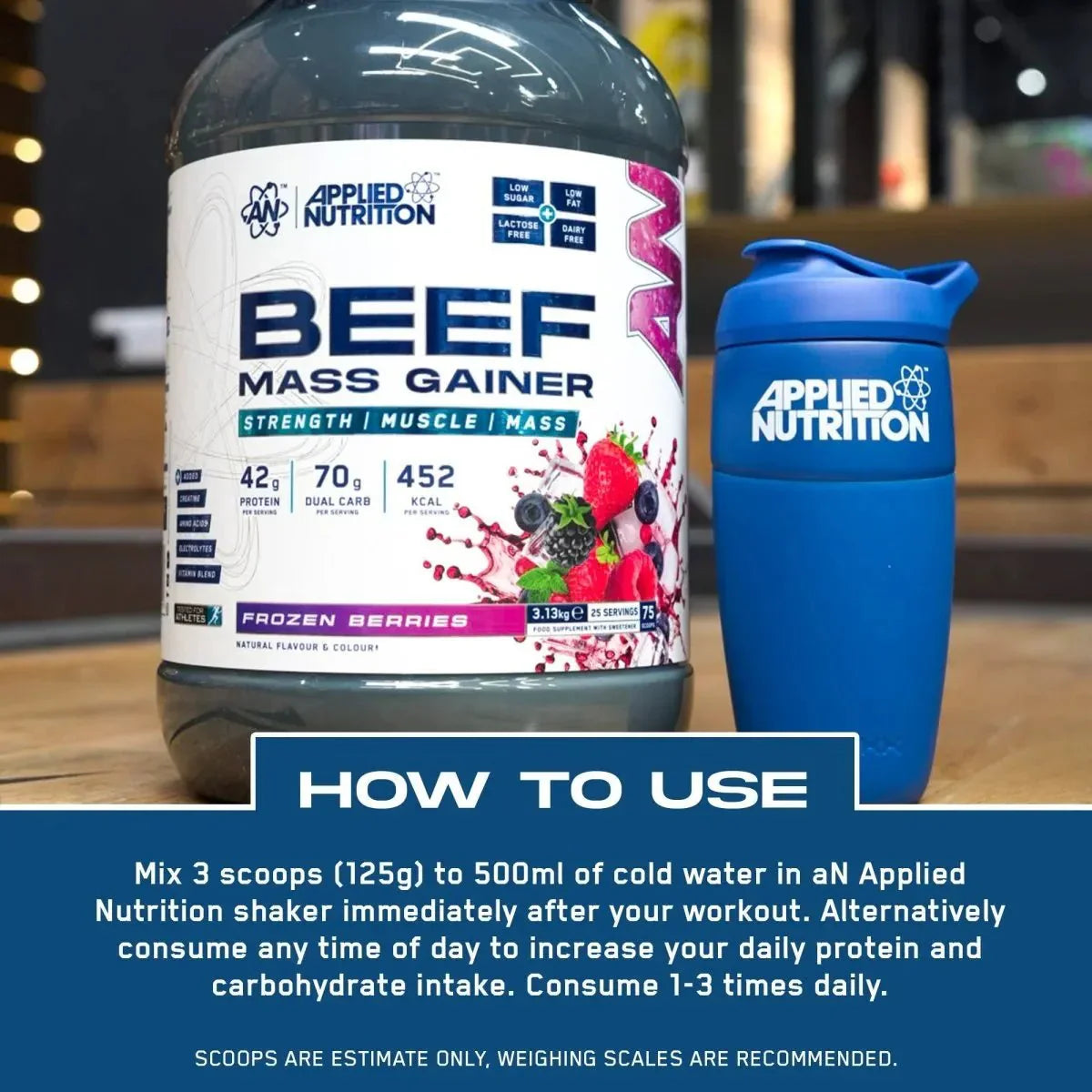 Applied Nutrition Beef Mass Gainer - 25 Servings