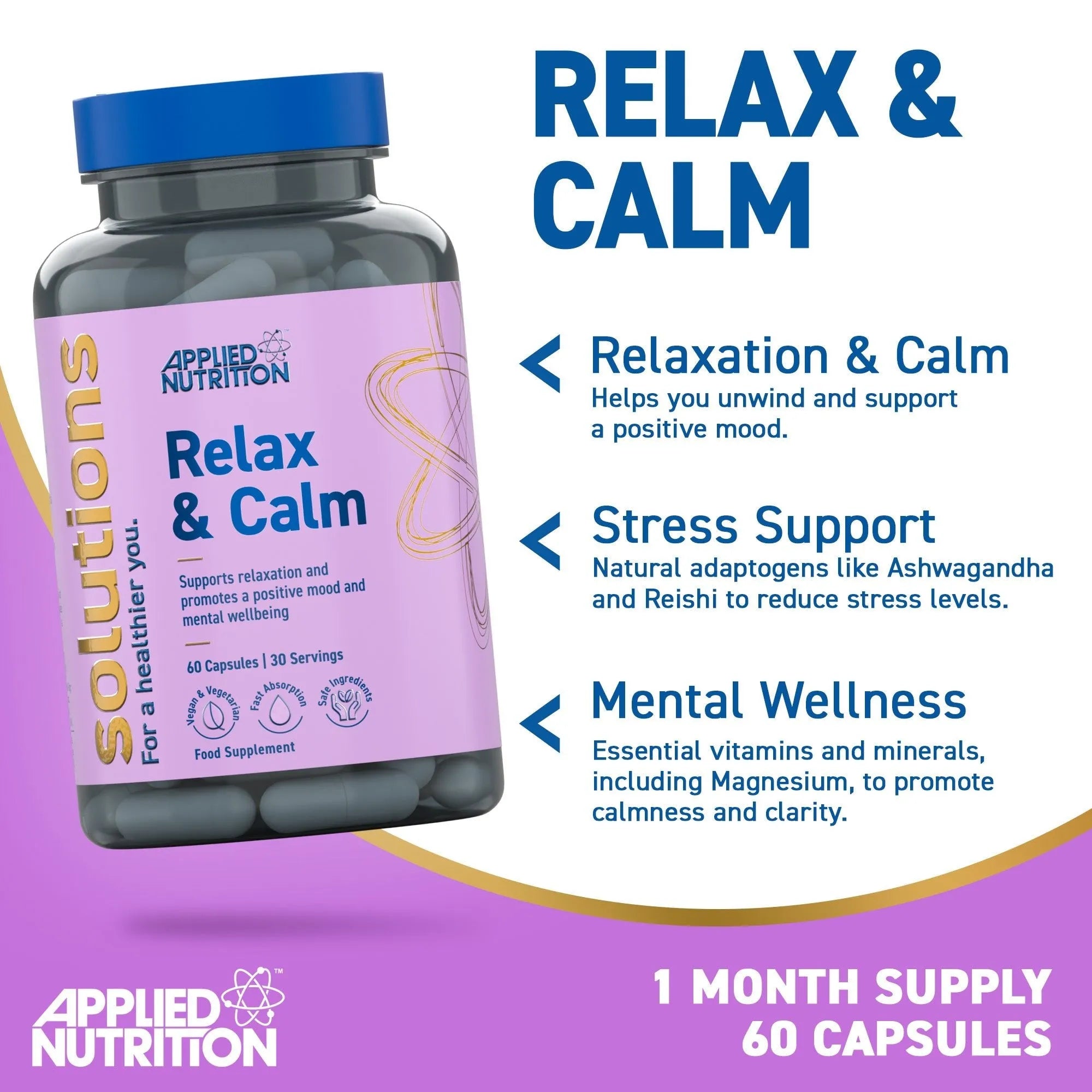 Applied Nutrition Relax & Calm Capsules (60 Capsules)