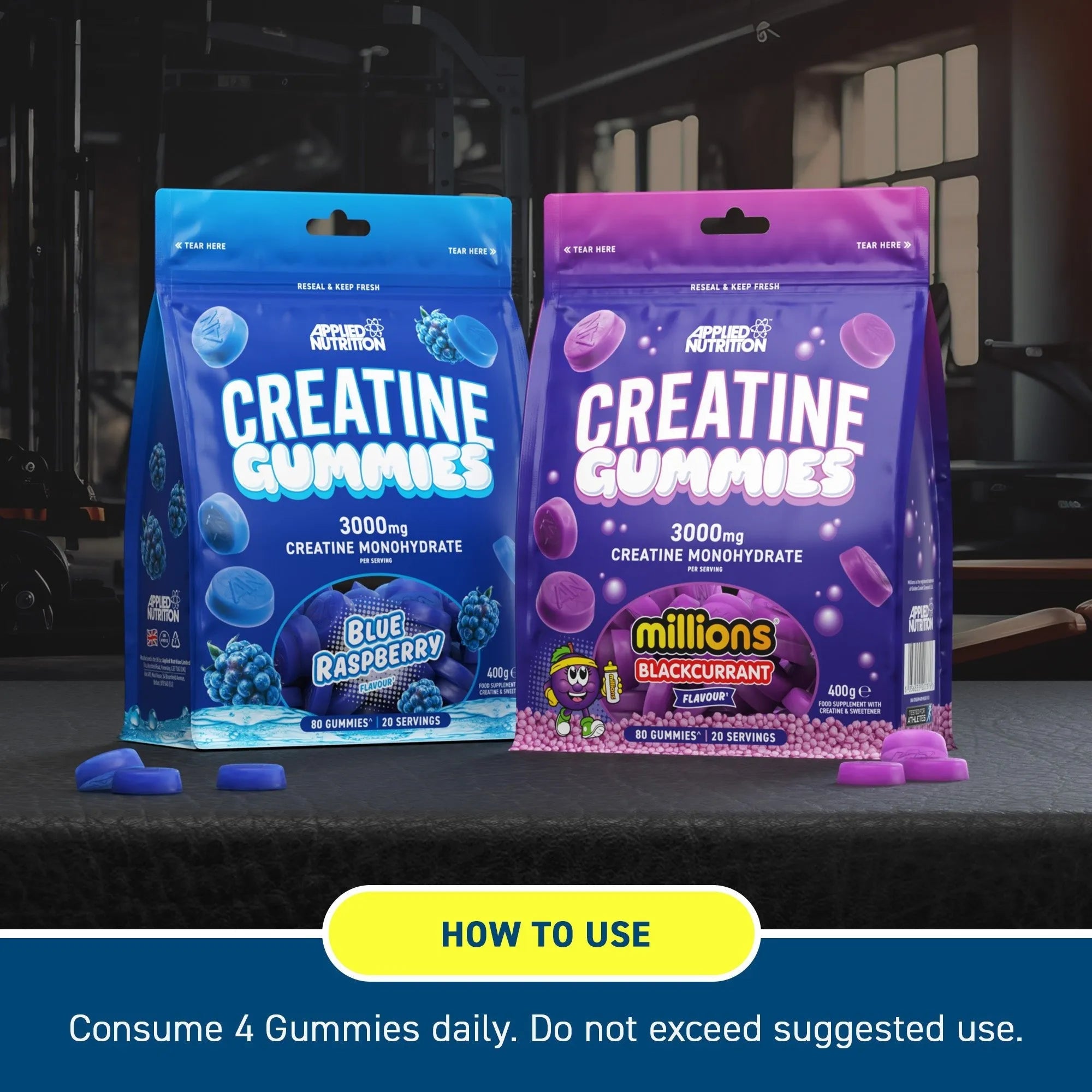 Applied Nutrition Creatine Monohydrate Gummies (20 Servings)