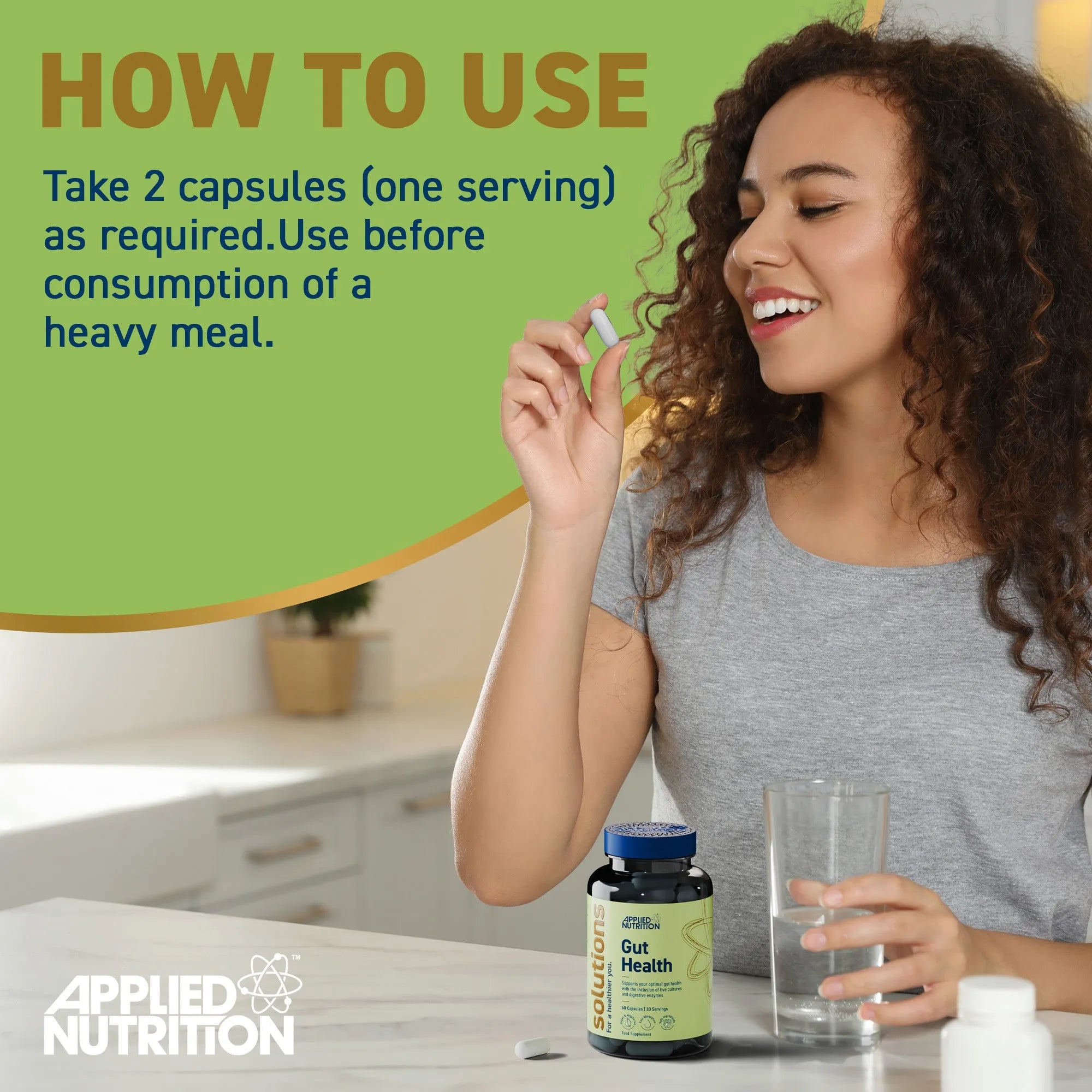 Applied Nutrition Gut Health Capsules (60 Capsules)