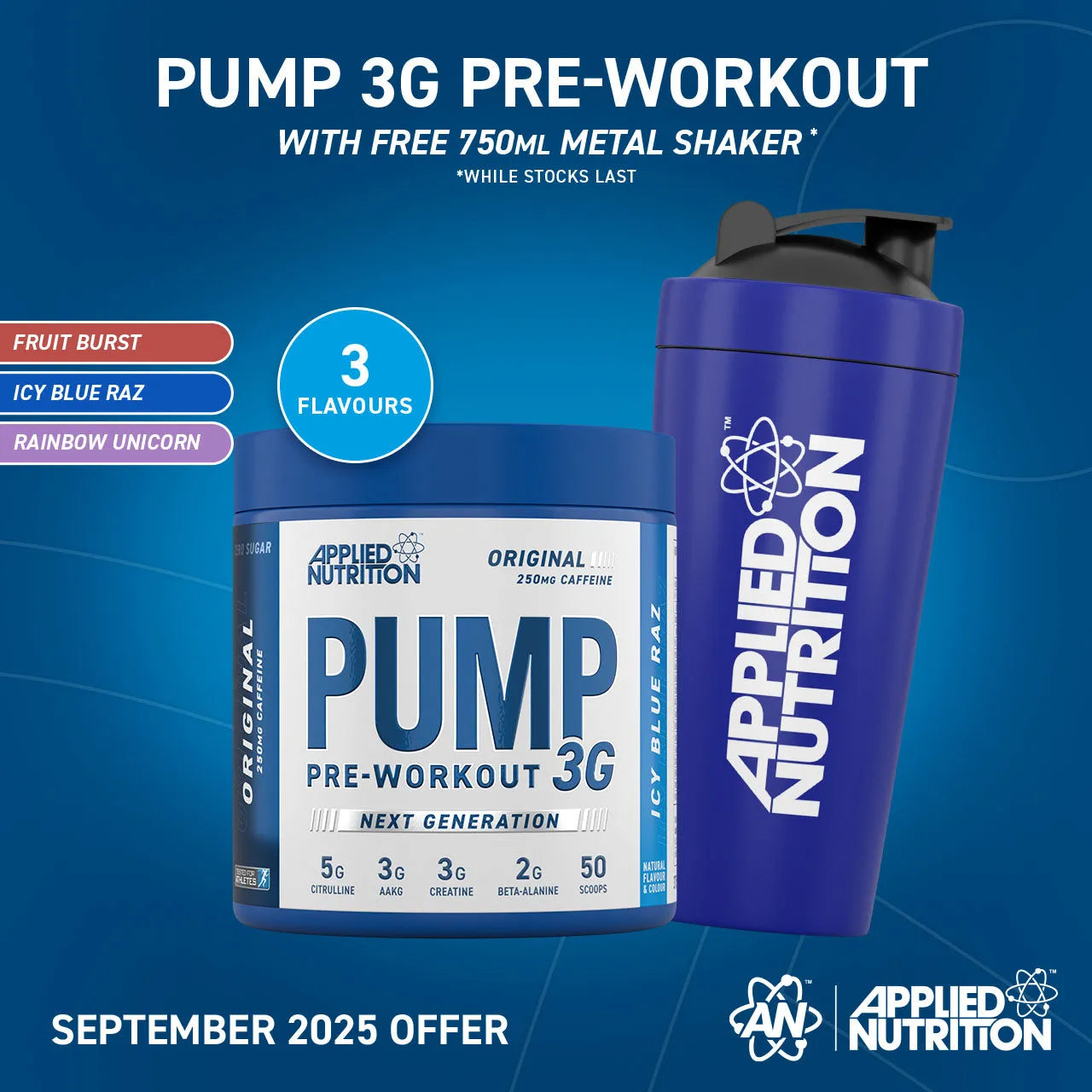 Applied Nutrition Pump 3G Pre Workout 375g (with Caffeine)
