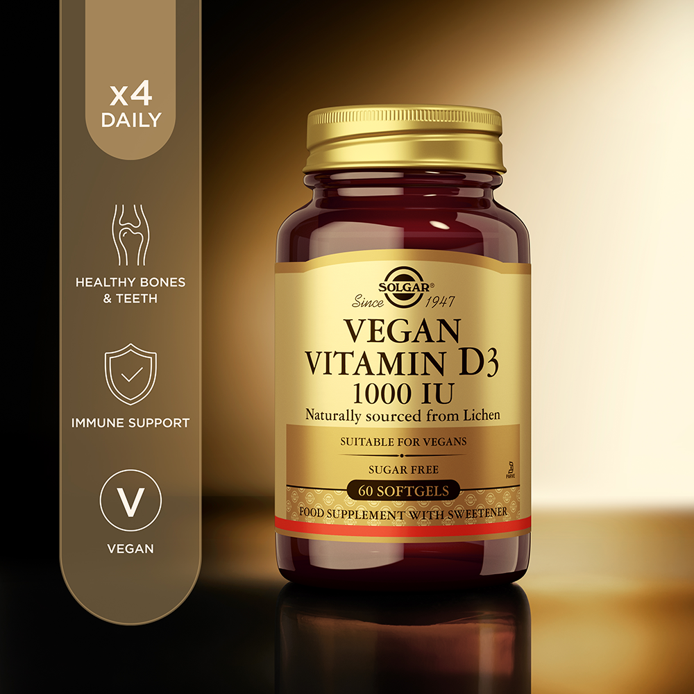 Solgar Solgar® Vegan Vitamin D3 1000IU Softgel - Pack of 60