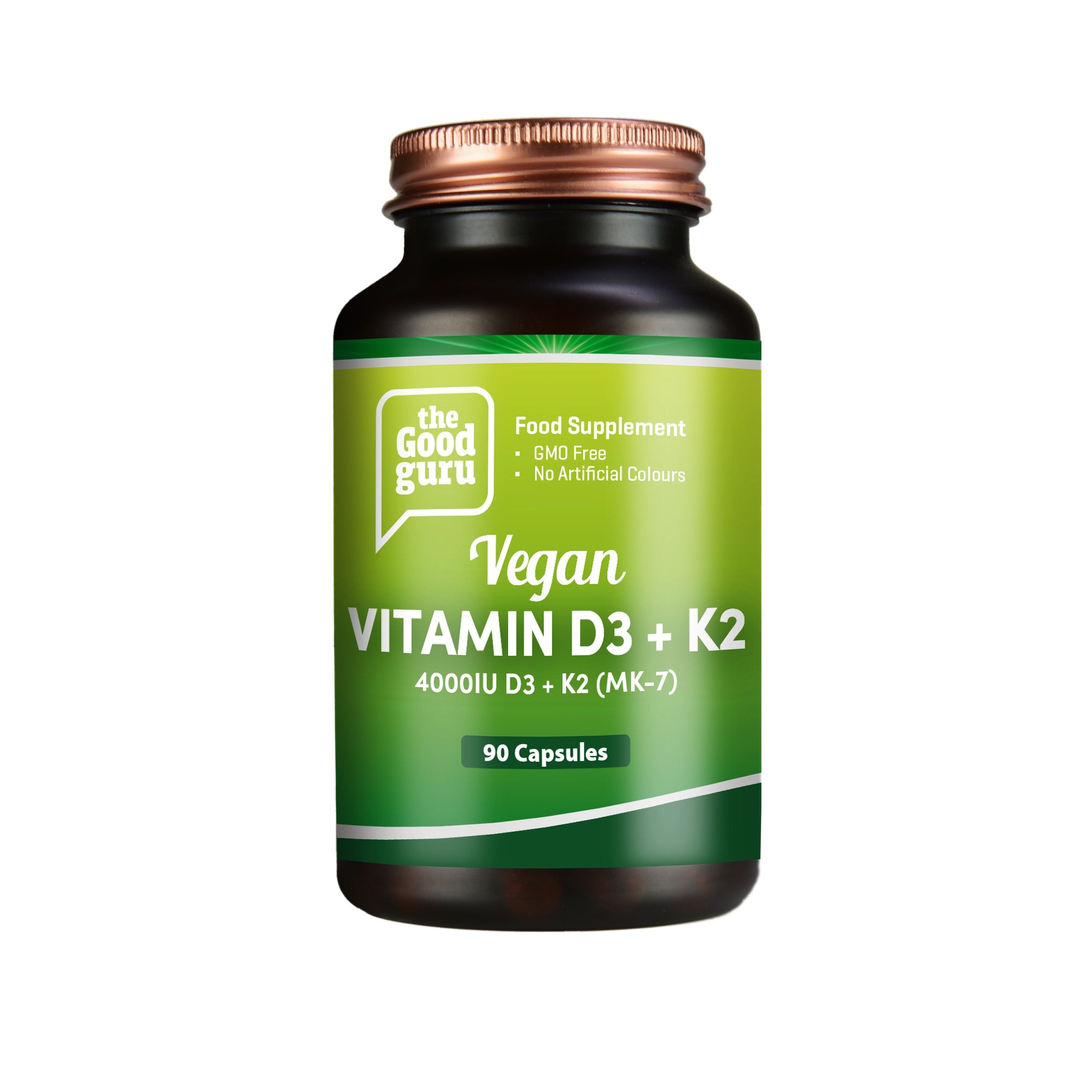 The Good Guru Vegan Vitamin D3+K2
