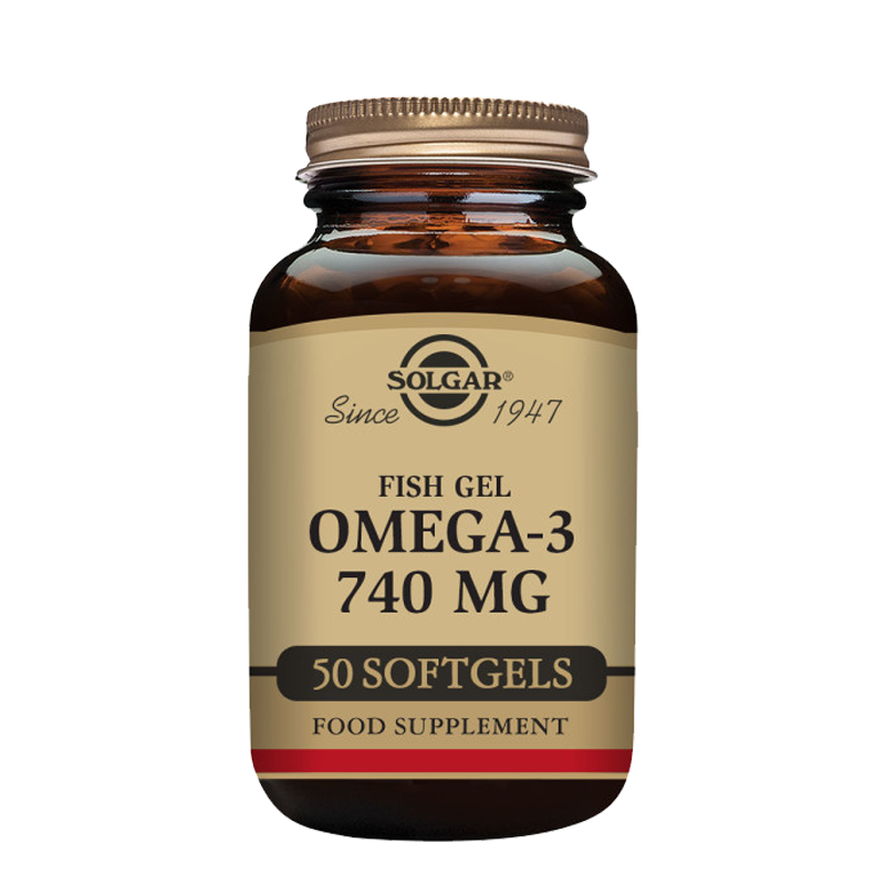 Solgar Fish Gel Omega-3 740 mg Softgels - Pack of 50