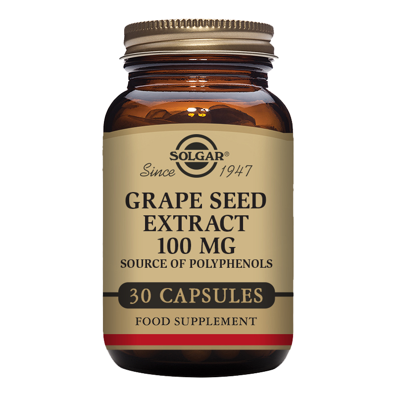 Solgar Grape Seed Extract 100 mg Vegetable Capsules - Pack of 30