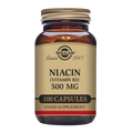 Solgar Niacin (Vitamin B3) 500 mg Vegetable Capsules - Pack of 100