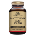 Solgar Pantothenic Acid 550 mg Vegetable Capsules - Pack of 50