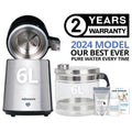 6 Litre Stainless Steel Water Distiller with Glass Jug