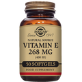 Solgar Natural Source Vitamin E 268 mg (400 IU) Vegetable Softgels
